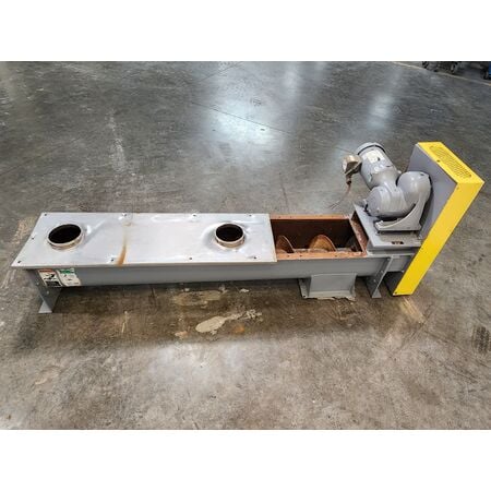 9" diameter x 5' 8" long, Carbon Steel Screw Conveyor auger feeder - Image 4