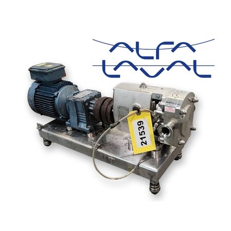 10 GPM @ 200 psi, Alfa-Laval #SRU2/013/LD, Stainless Steel sanitary rotary lube pump, 1" sanitary flange, 2 - Image 1