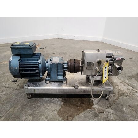 10 GPM @ 200 psi, Alfa-Laval #SRU2/013/LD, Stainless Steel sanitary rotary lube pump, 1" sanitary flange, 2 - Image 2