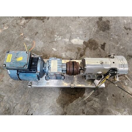 10 GPM @ 200 psi, Alfa-Laval #SRU2/013/LD, Stainless Steel sanitary rotary lube pump, 1" sanitary flange, 2 - Image 4