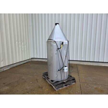 40 cu.ft. Stainless Steel Dry Material Storage Bin Hopper - Image 2