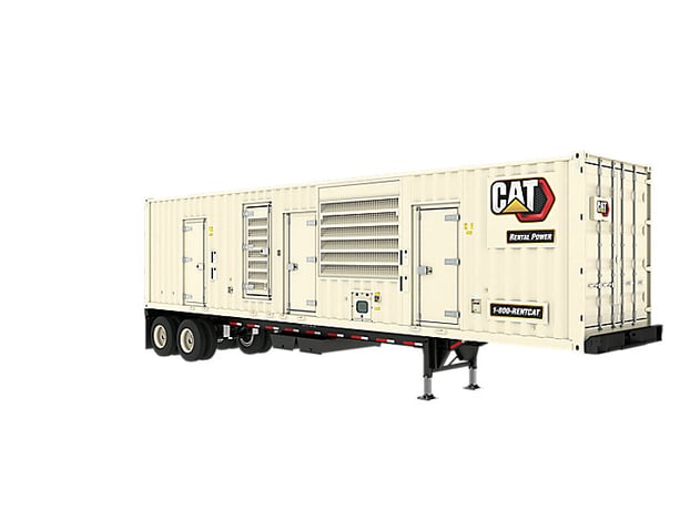 1000 KW Caterpillar #XQ1140, Mobile Diesel Generator Set, CAT C18 Engine, 120-600 Volt, 332 hours, 2024 - Image 2