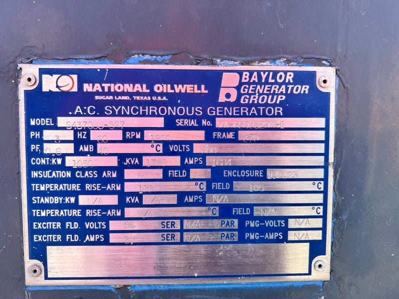 1493 BHP MTU #16V2000, diesel engine w/ radiator, 1800 RPM, Tier 2 - Image 8
