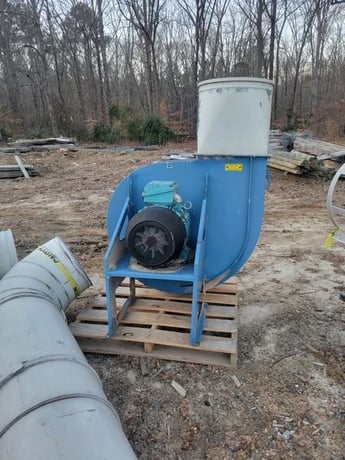 12000 cfm Nederman #NFSZ-3000, baghouse dust collector, reverse fan, 1830 sq.ft., 100 filter bags, 2014 - Image 3