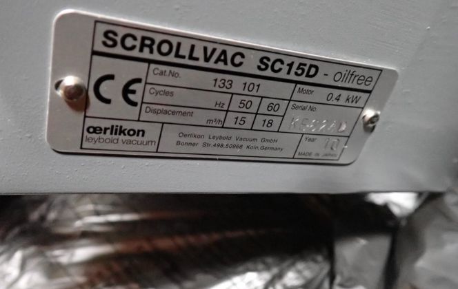 Leybold #SC15D, Vacuum Pump, 0.4 kW, 100/115 V - Image 6