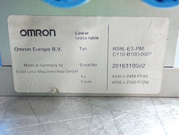 Omron #R88L-ES-PM-C110-B100-0001, Linear Motor Assembly Pick & Place System, 400/750 Watts, 200-240 V. - Image 10