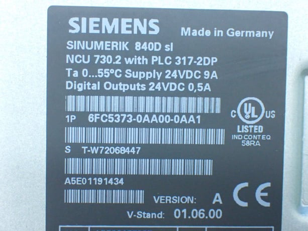 Siemens #6FC5373-0AA00-0AA1, PLC Unit, 24 VDC - Image 9