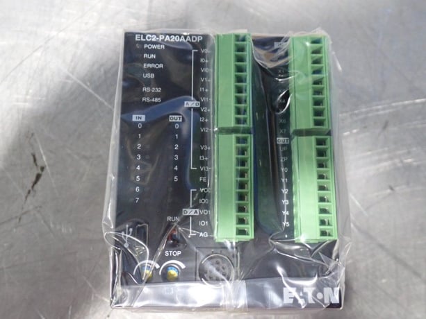Eaton #ELC2-PA20AADP, Programmable Logic Controller, 24 Qty., (8) DC In, (6) PNP Transistor, (4) In & (2) Out - Image 4