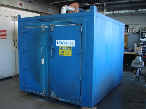 60" H x 60" width x 60" L Lewco, gas fired batch oven, 800&deg;F - Image 2
