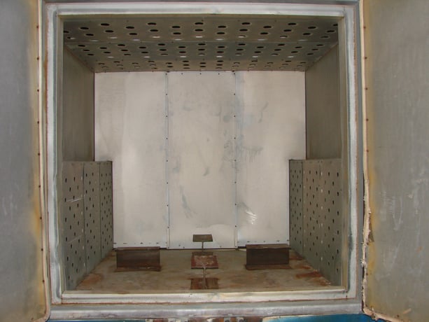 60" H x 60" width x 60" L Lewco, gas fired batch oven, 800&deg;F - Image 3