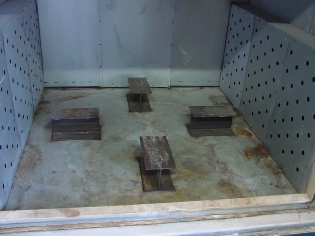 60" H x 60" width x 60" L Lewco, gas fired batch oven, 800&deg;F - Image 4