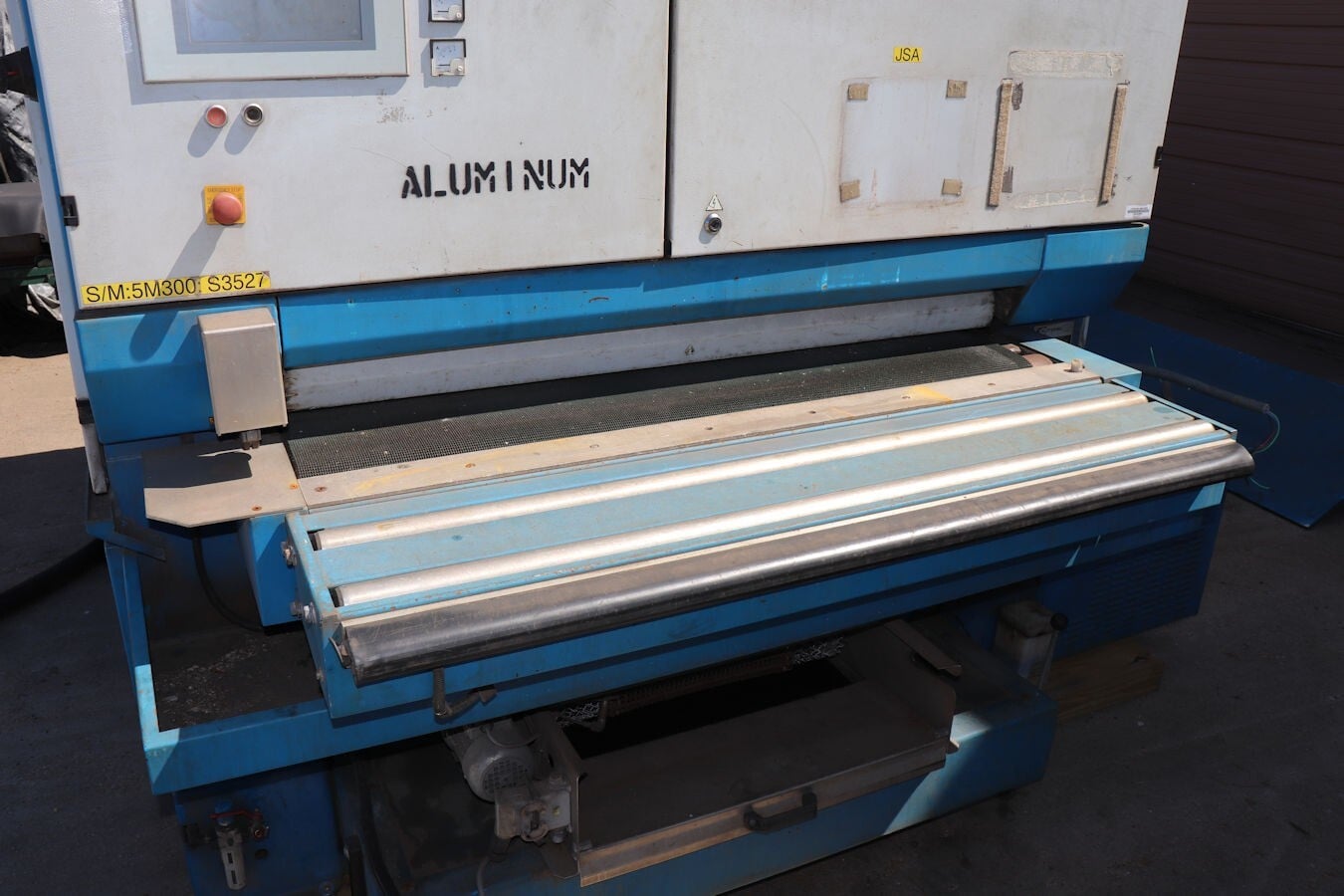53" Butfering Steelmaster #SPW-413-RRTT, Wet Belt Sander Buffer, 2/2 heads, 53" x 8.2' belt, - Image 7