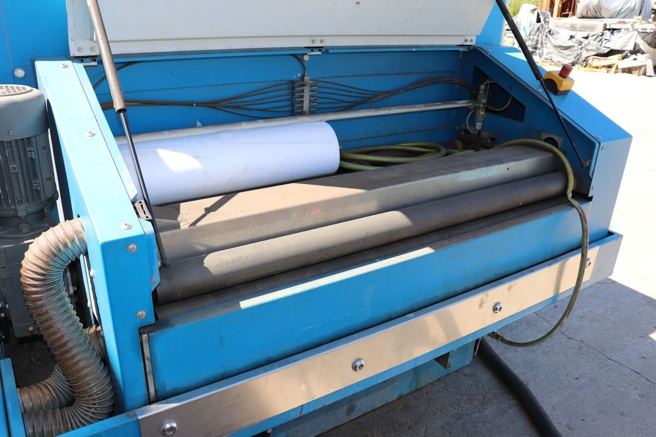 53" Butfering Steelmaster #SPW-413-RRTT, Wet Belt Sander Buffer, 2/2 heads, 53" x 8.2' belt, - Image 9