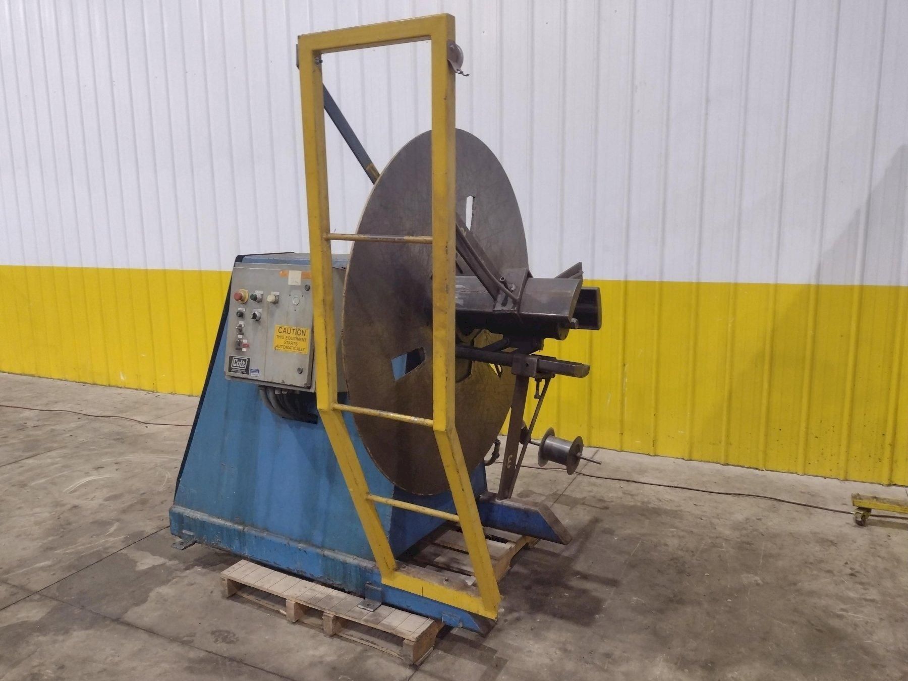 6000 lb. Colt #CR-60-12, motorized coil reel uncoiler, 12" width, 16"-21" ID, 60" outside dimensions - Image 3