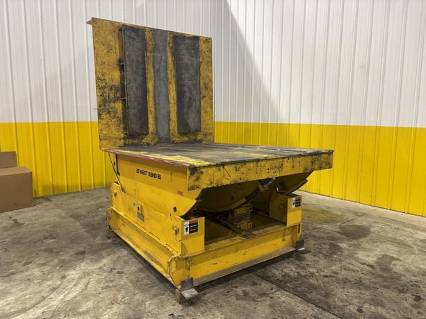 20000 lb. West Bend #CR-2000, motorized coil upender flip rotator, single chain, 2004 - Image 1