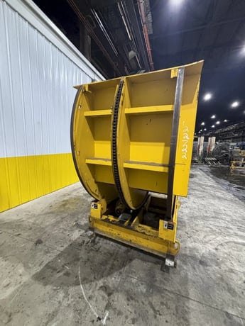 20000 lb. West Bend #CR-2000, motorized coil upender flip rotator, single chain, 2004 - Image 4