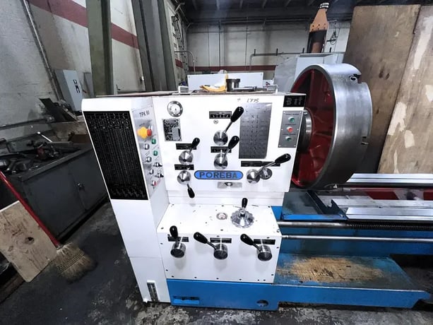 36"/47" x 236" Poreba #TPK-90-A1/6M, engine lathe, 3.74" bore, 30 HP, 2-Axis digital read out, tailstock - Image 3