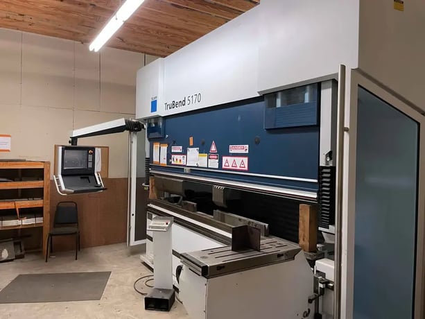 187 Ton, Trumpf #Trubend-5170, CNC press brake, 10' overall, 107" between housing, 16" throat, 24" open, 2012 - Image 9