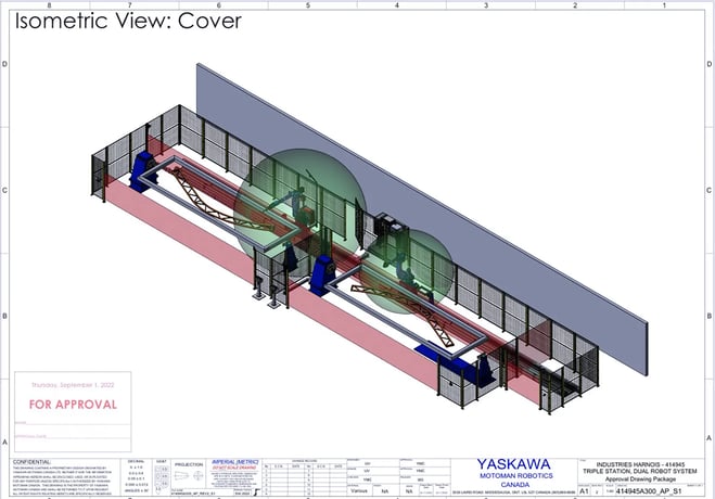 Yaskawa, dual robot weld cell, 45 lb payload, 123" horizontal reach, 221" vertical reach, 2023 - Image 9