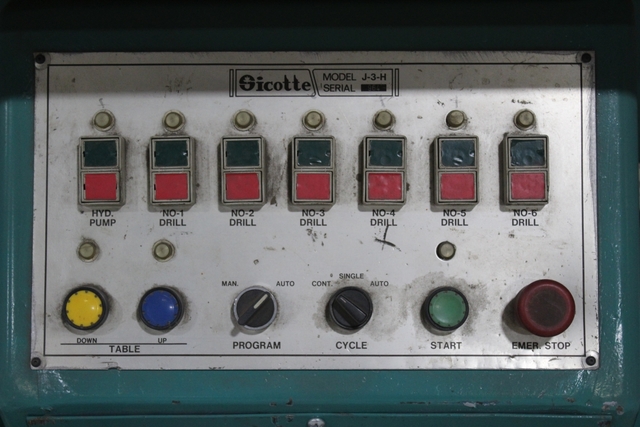Sicotte #J-3H-6, Multi-Spindle Vertical Borer, 24" x 72" table, rebuilt - Image 6