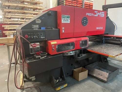 30 Ton, Amada #PEGA-304050Q, Turret Punch Press, 58 Station, 40" x100" Sheet, Tooling Included 1989 - Image 2