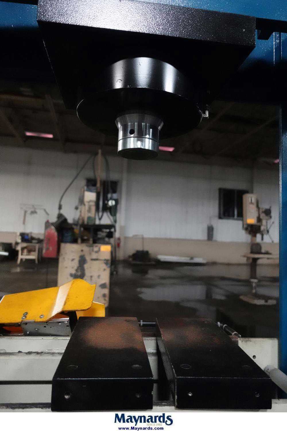75 Ton, Baileigh #SSP-75A, pneumatic shop press, 9.8" stroke, 31.5" btwn frame, adjustable bed, foot pedal - Image 2