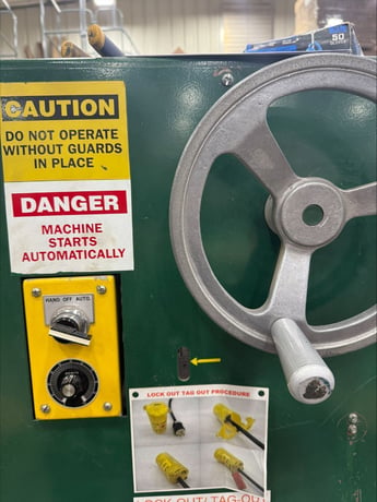 Pioneer #PFD-100, flatbed die cutter, 100" wide, powered table, coated roller - Image 3