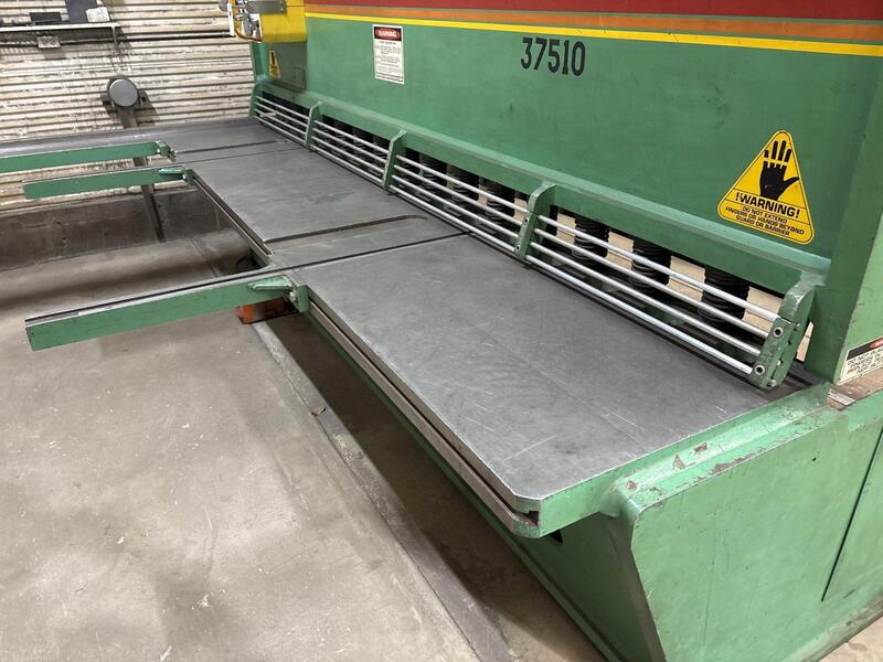 3/8" x 10' Accurshear #37510, Shear, 30 HP, 36" Back Gauge - Image 4