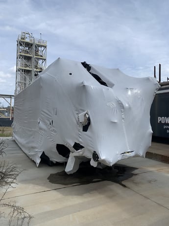 82500 PPH Cleaver-Brooks, " O" type watertube boiler, Natural gas fired, 399 psi, economizer, stack - Image 3