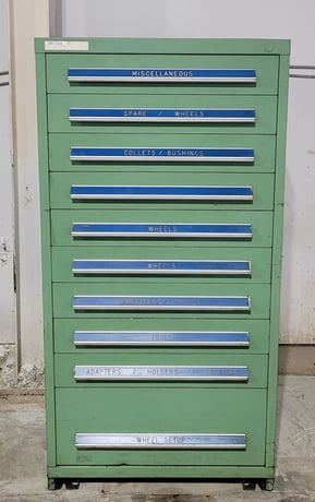 10 Drawer Stanley Vidmar, storage cabinet - Image 1