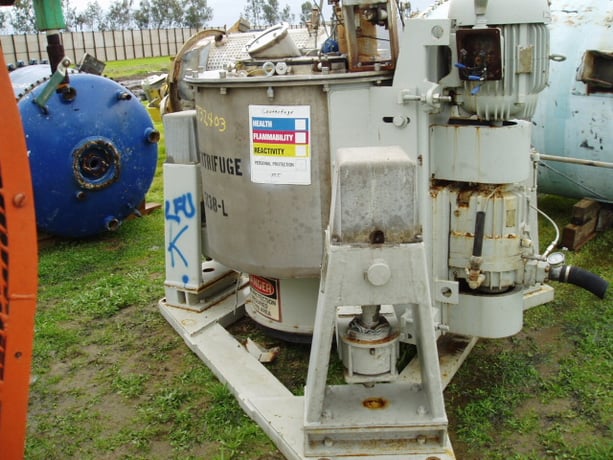 42" x 24" Western States centrifuge, basket, perforate - Image 2