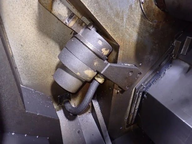 Mazak #SQR-200, CNC Lathe, 3 jaw 9" chuck, 2" bore, Chip Conv., tailstock, Mazatrol PC-Fusion-CNC-640-TE, 1999 - Image 8