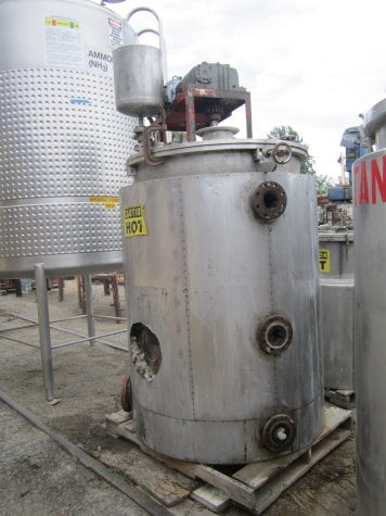 250 gallon Combustion Engineering Howard reactor, Stainless Steel, jacketed, agit - Image 5