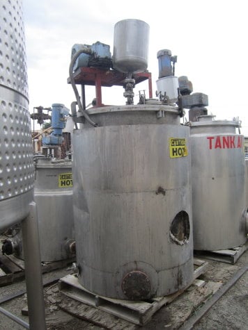 250 gallon Combustion Engineering Howard reactor, Stainless Steel, jacketed, agit - Image 7