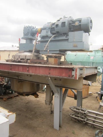 200 gallon TK, Reactor, Stainless Steel, jacketed, sweep agit, 45 psi - Image 1