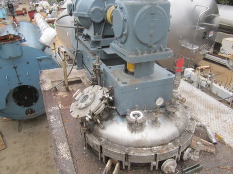 200 gallon TK, Reactor, Stainless Steel, jacketed, sweep agit, 45 psi - Image 3
