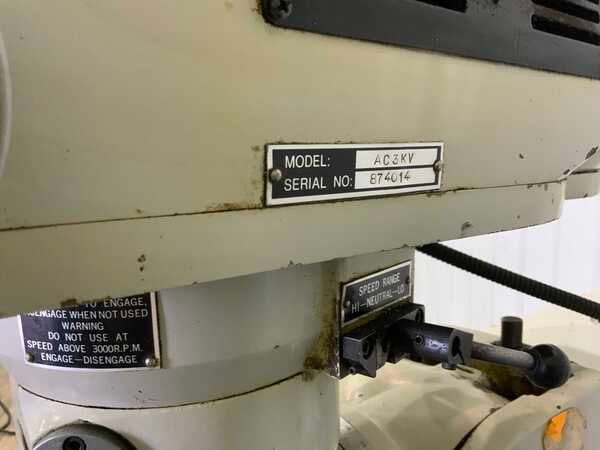 Accu #AC3KV, Ram Type Vertical Mill, 54" x 10" table, 38" X, 18" Y, 18" Z, 5" quill travel, 17-3/4" ram - Image 5