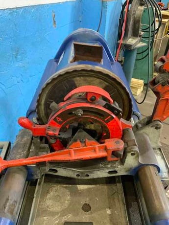 1/4" -4" Ridgid #1224, Pipe Threader, 1/2" to 2" bolt capacity, 2-1/2" to 4" receding die head, 1.5 HP, 36 - Image 9