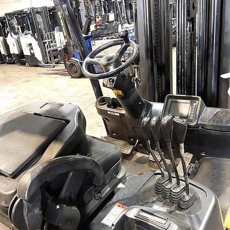6000 lb. Clark #S30CL, Forklift, 240" raised height, 42" spade fork length, 4-way hydraulics, 8743 hours, 2018 - Image 4