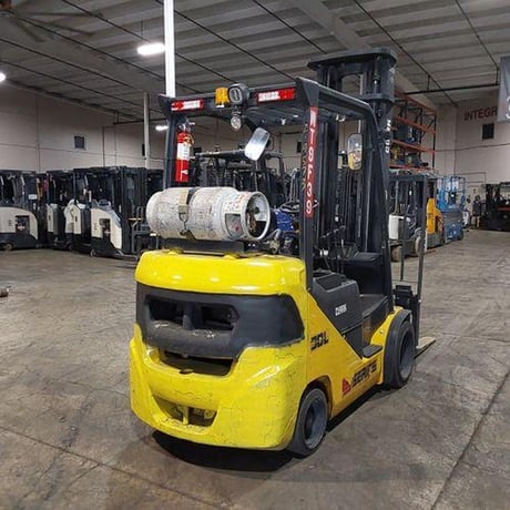 6000 lb. Clark #S30CL, Forklift, 240" raised height, 42" spade fork length, 4-way hydraulics, 9477 hours, 2018 - Image 1