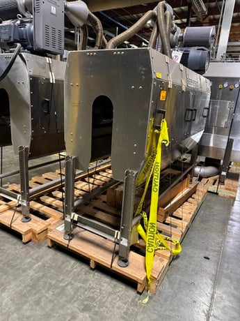 Sleeves Seal, Air Knife Bottle Dryer, Stainless Steel, 9' single-lane drying tunnel, 25 HP Republic - Image 1