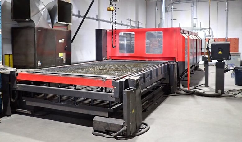Amada #FO-4020NT, CNC Co2 Laser, 6' x 13' table, 4 KW, Donaldson dust collector, chiller, Fanuc CNC, 2004 - Image 1