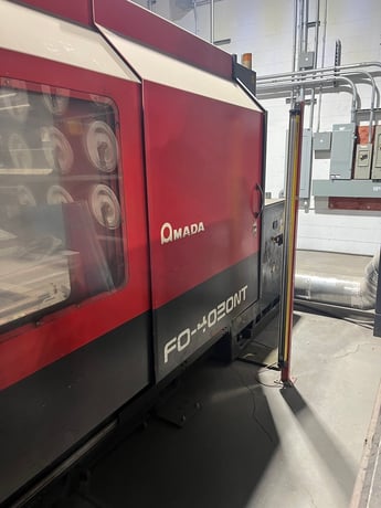 Amada #FO-4020NT, CNC Co2 Laser, 6' x 13' table, 4 KW, Donaldson dust collector, chiller, Fanuc CNC, 2004 - Image 2