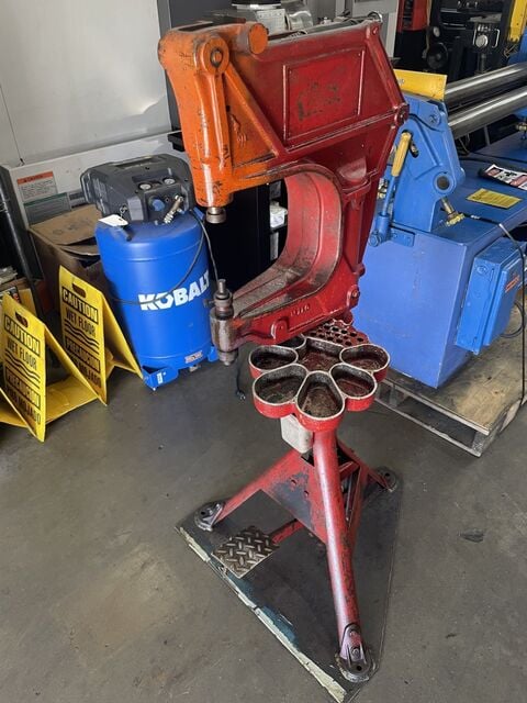 Shepard Thomason #105, Brake Riveter, 8" throat - Image 1