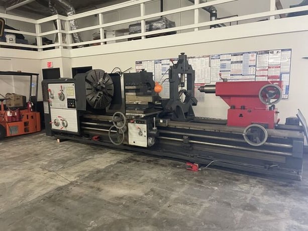 39" x 590" Shenyang #CW61125B, Large Engine Lathe, 24" swing over cross slide, 5" bore, inch/metric thread - Image 1