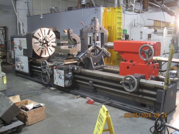39" x 590" Shenyang #CW61125B, Large Engine Lathe, 24" swing over cross slide, 5" bore, inch/metric thread - Image 2