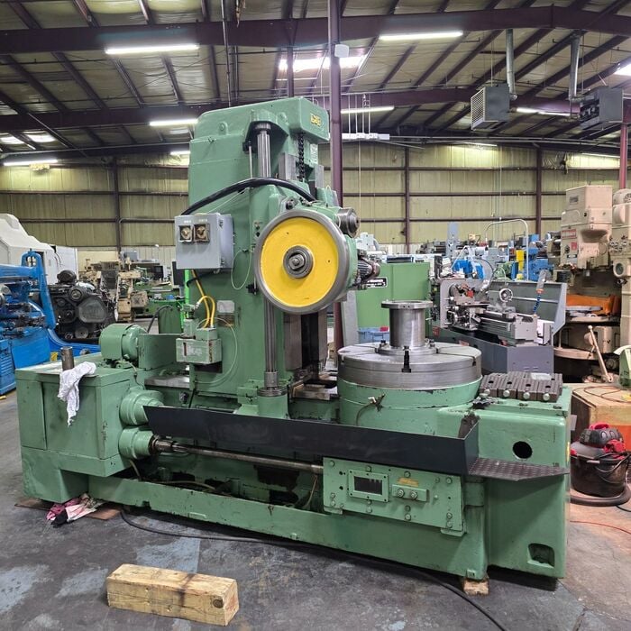 Gould & Eberhardt #48HS, Vertical Gear Hobber, 48" diameter, 18" max. face length, 8" hob diameter, 32" table - Image 2