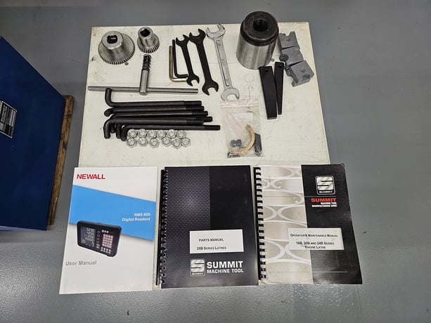 20" x 80" Summit #20X80B, Heavy-Duty Engine Lathe, 4-1/8" spindle bore, 10 HP main motor, 1400 RPM, 2-axis - Image 9