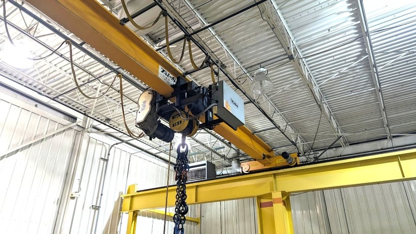 15 Ton, Yale, 29' Span, 26' lift, Class D, pendant, VFD bridge, 2011, #2692 - Image 5