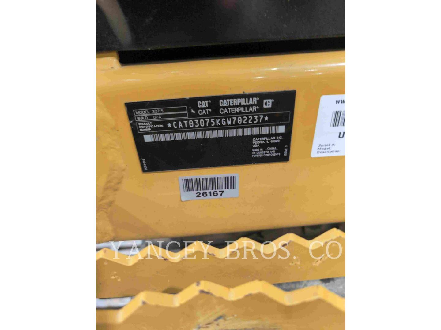 Caterpillar 307.507, 3031 hours, S/N: GW702237, 2021 - Image 6